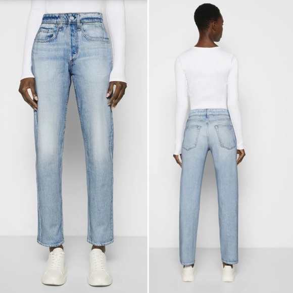 rag & bone Pants - Rag & Bone Miramar Straight Leg Printed Terry Sweatpants Light Tulip Wash XXS